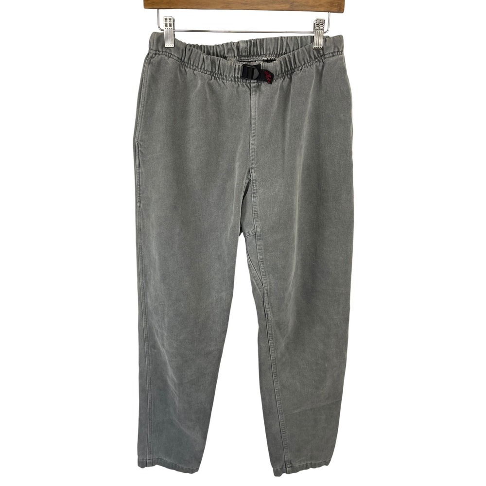 VTG Gramicci Unisex Belted G-Pants S 28/30 Gray USA Outdoor Painter Hiking Skate